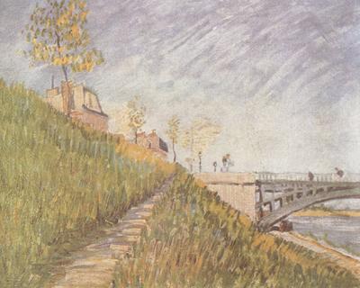 Vincent Van Gogh Banks of the Seine wtih the Pont de Clichy (nn04) France oil painting art